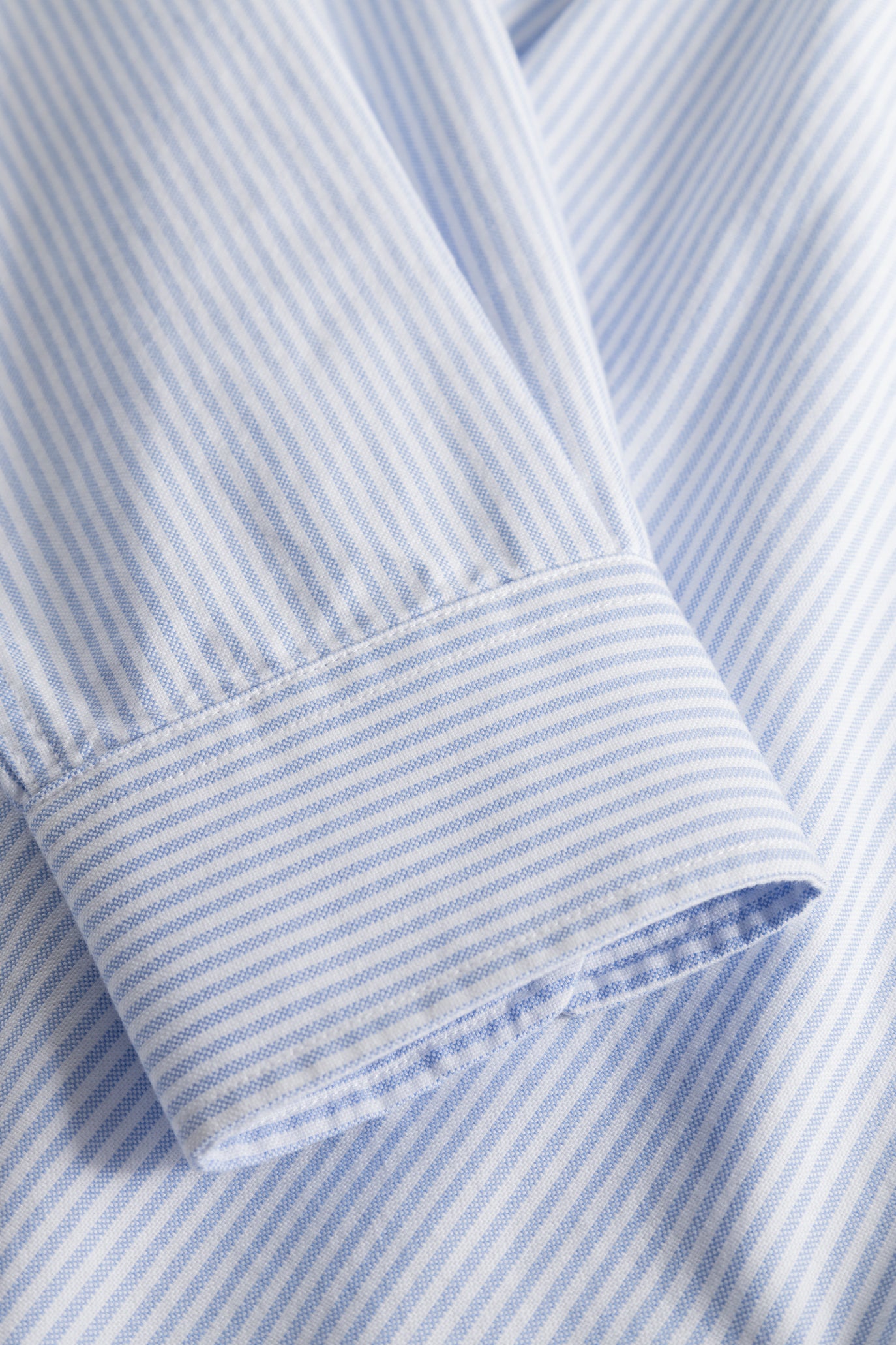 Chemise Oxford rayée - Bleu ciel