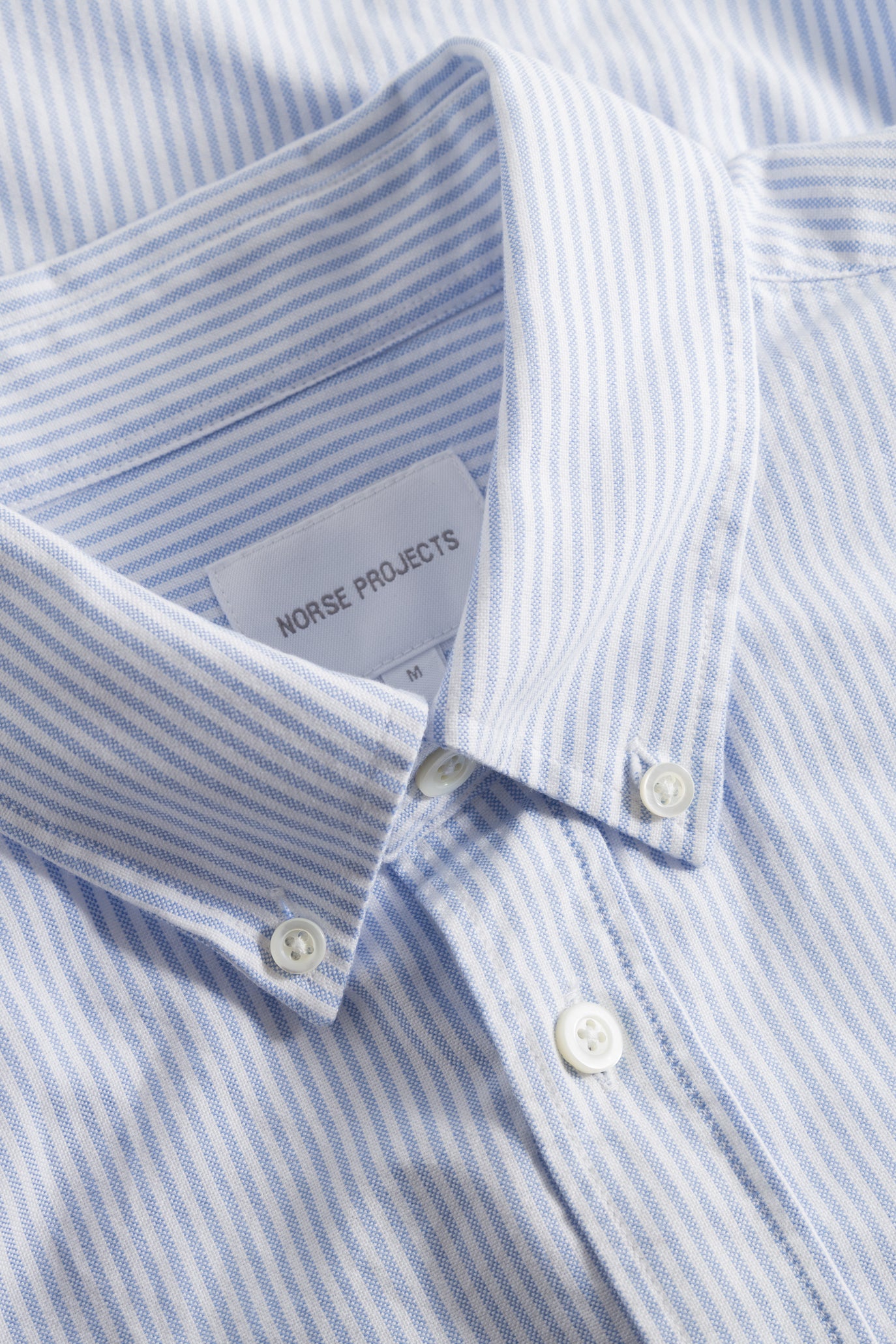 Chemise Oxford rayée - Bleu ciel