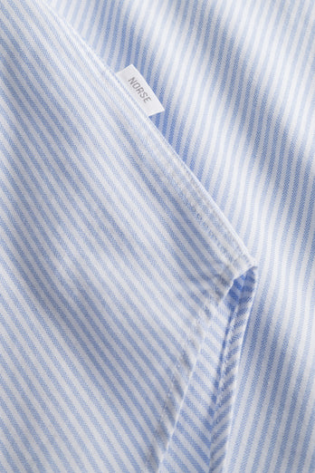 Chemise Oxford rayée - Bleu ciel