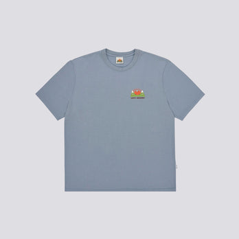 T-shirt Morning by Toru FUKUDA - bleu vintage