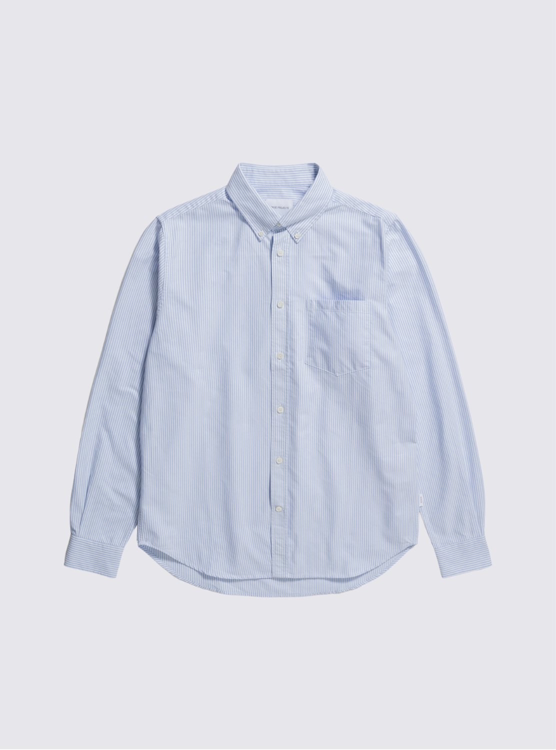 Chemise Oxford rayée - Bleu ciel