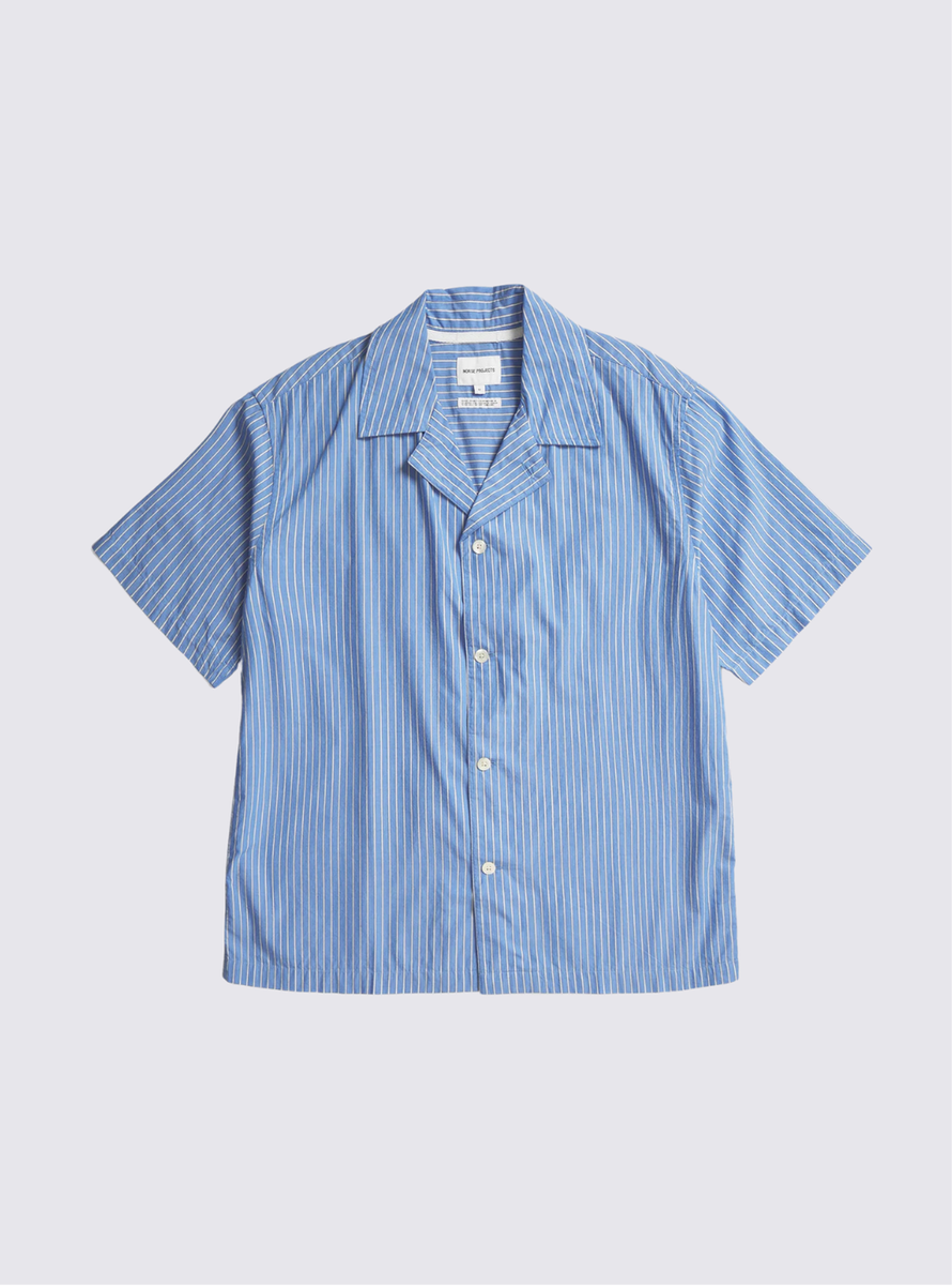 Chemise à rayures sans manches Mads - Bleu ciel