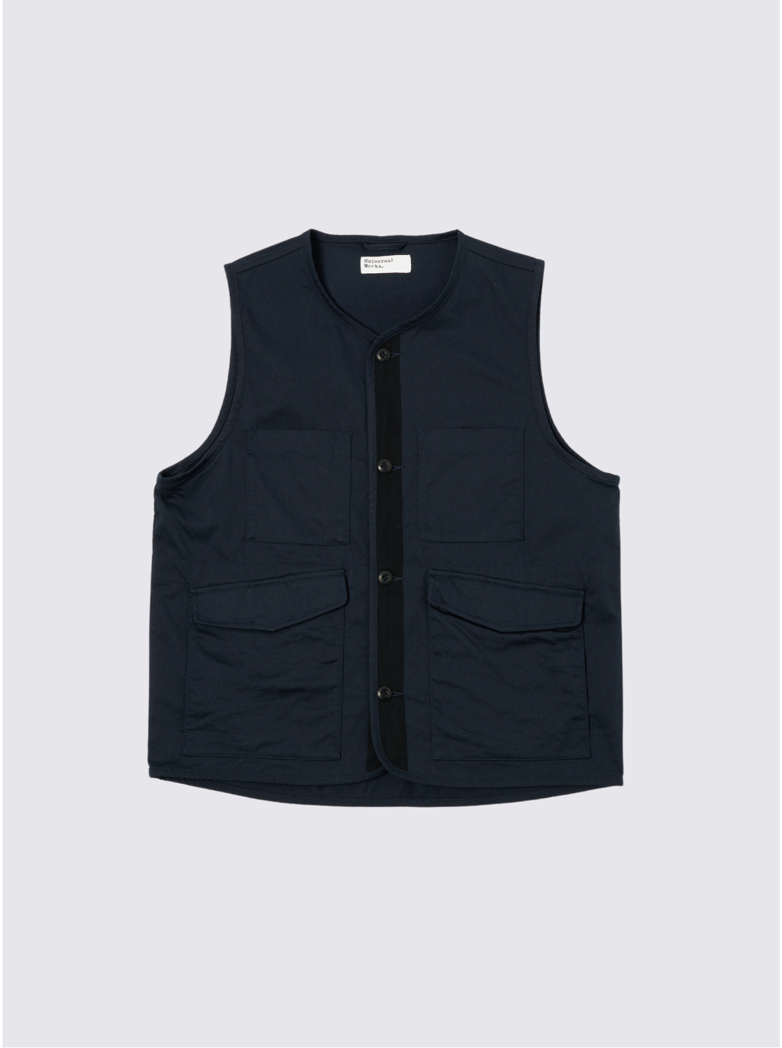 Gilet 4 poches en Twill - Marine