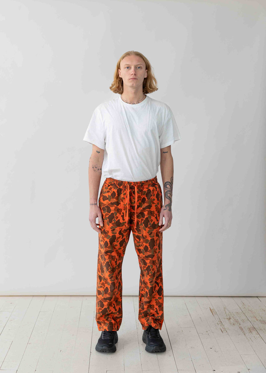 Pantalon Alberto Camo - orange