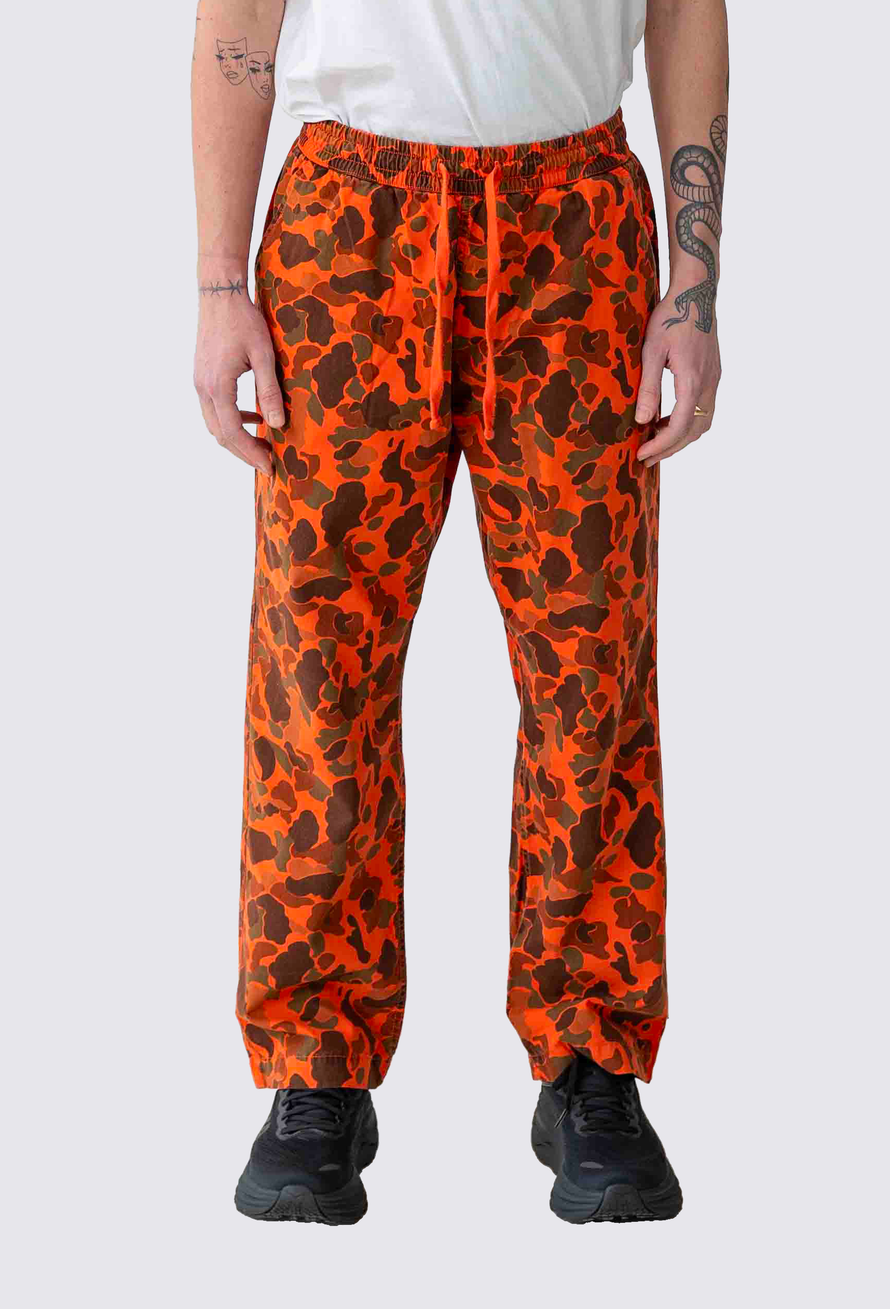 Pantalon Alberto Camo - orange