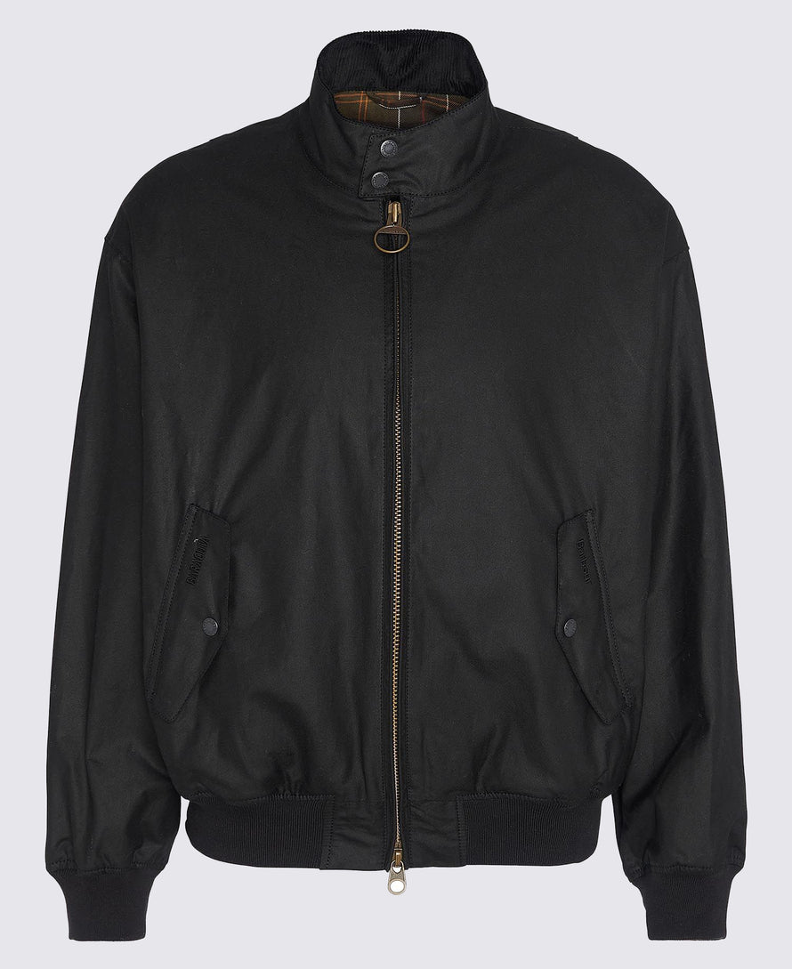 Veste ciré Porton Baracuta X Barbour - Noir