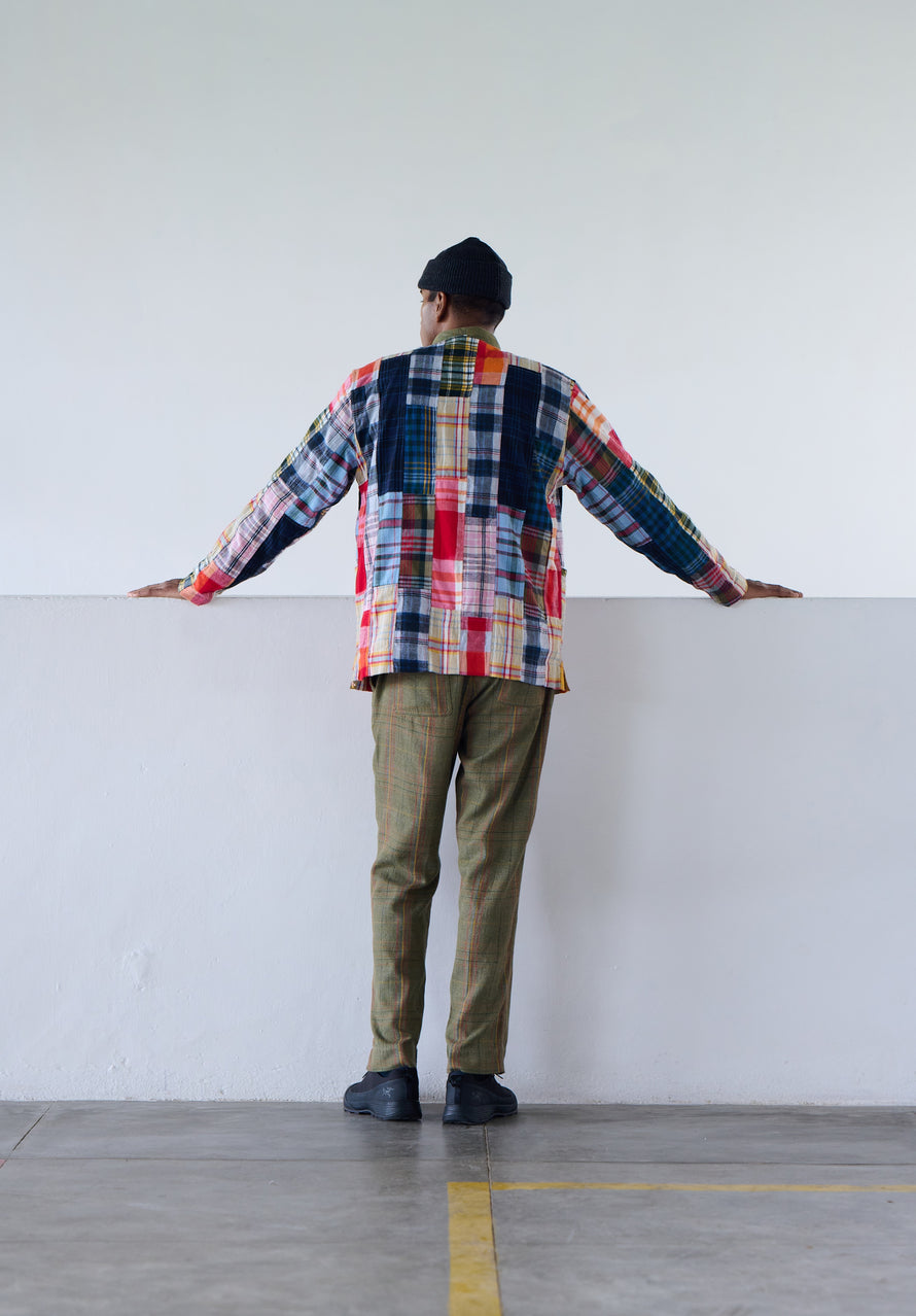 Sur-Chemise en Madras - patchwork