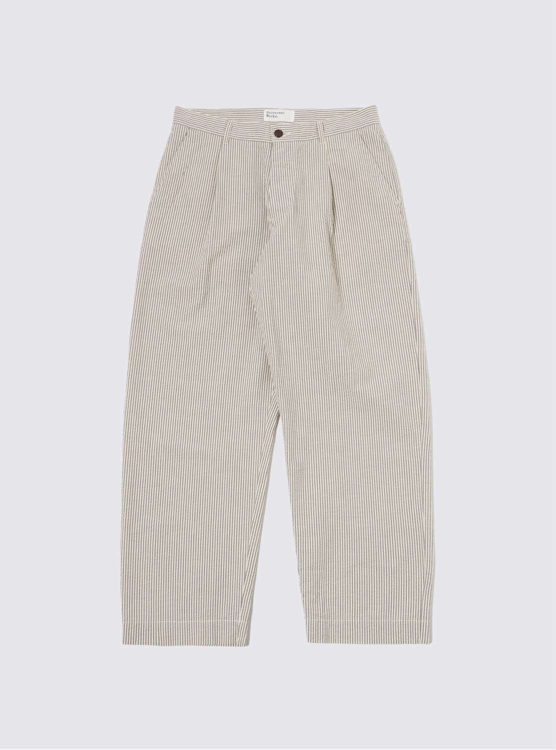 Pantalon Duke en Derby à rayures en seersucker - Gris