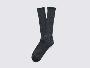 Chaussettes longues non teintes - Gris