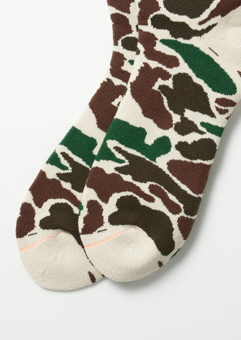 Chaussettes Crew Camo - Ivoire