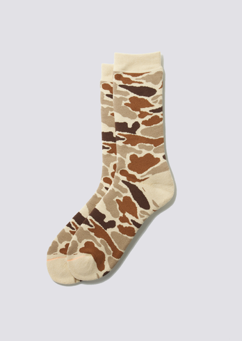 Chaussettes Crew Camo - Sable