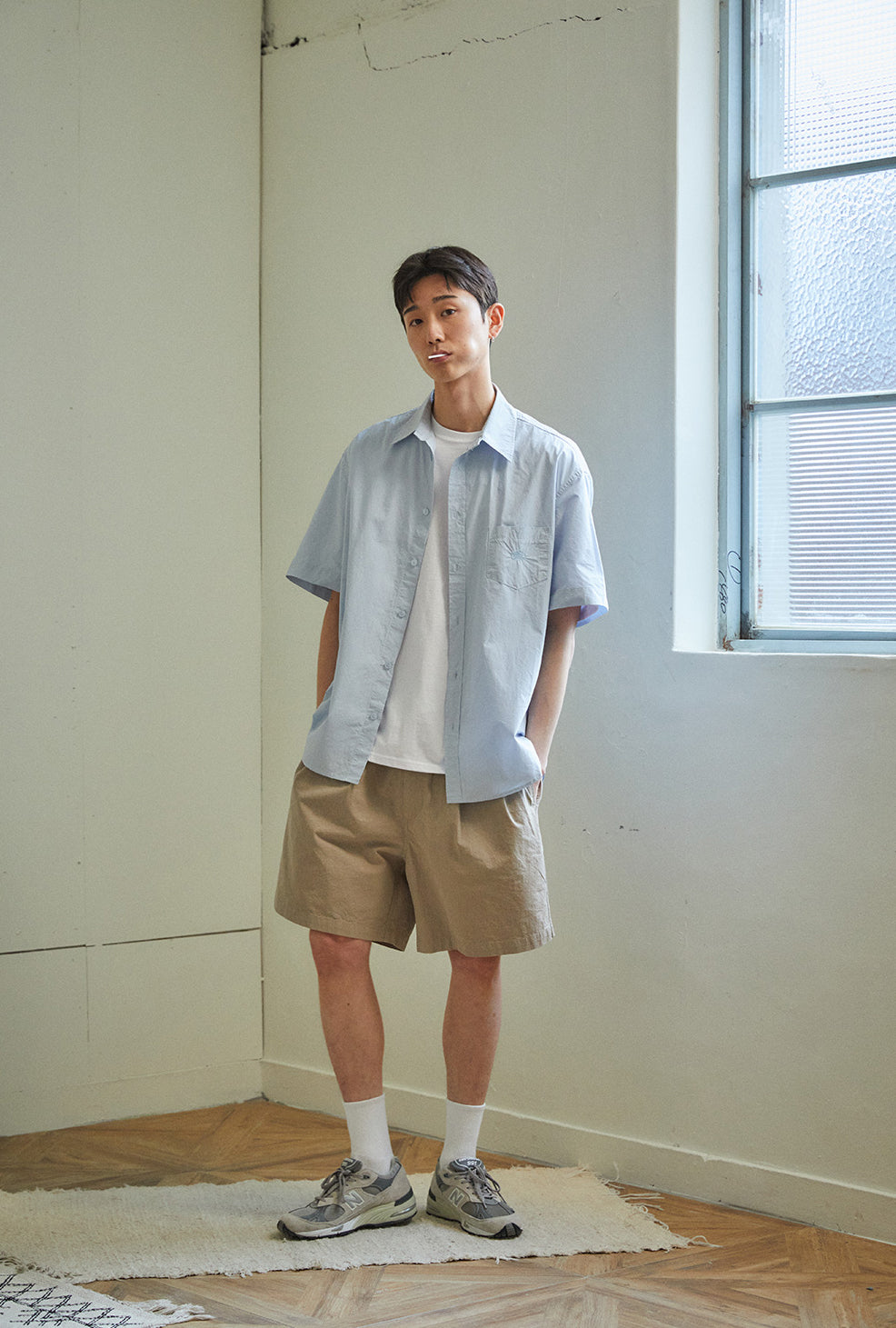 Short two tuck - beige