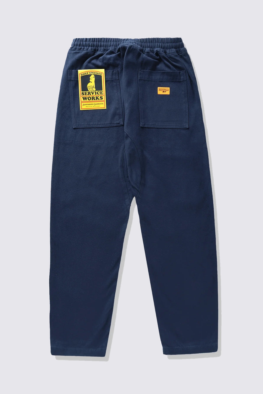 Pantalon de Chef en Moleskin - Marine