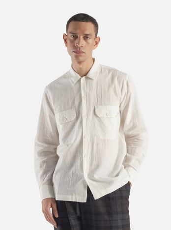 Chemise l/s utility - blanc